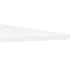 ALTEREGO Grand bureau pliable 'FLEXO' blanc sur roulettes Discount