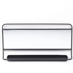 Factory Grand miroir métal fusain COZY New