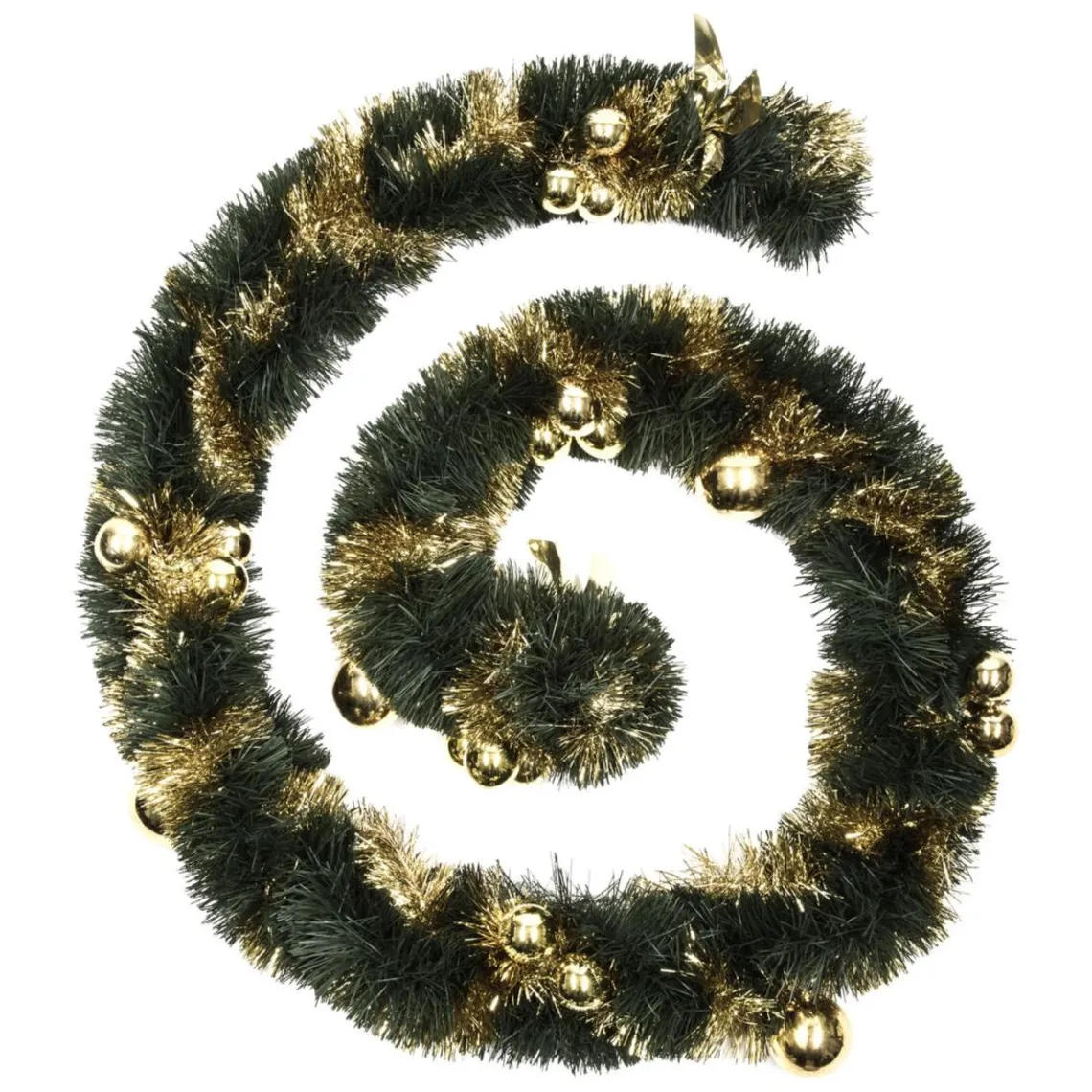 3S. x Home Guirlande de Noël verte boules or Sale