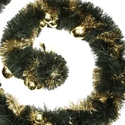 3S. x Home Guirlande de Noël verte boules or Sale