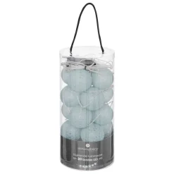 3S. x Home Guirlande LED, 20 boules, vert céladon Sale