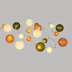 3S. x Home Guirlande LED en coton Multicolore Sale