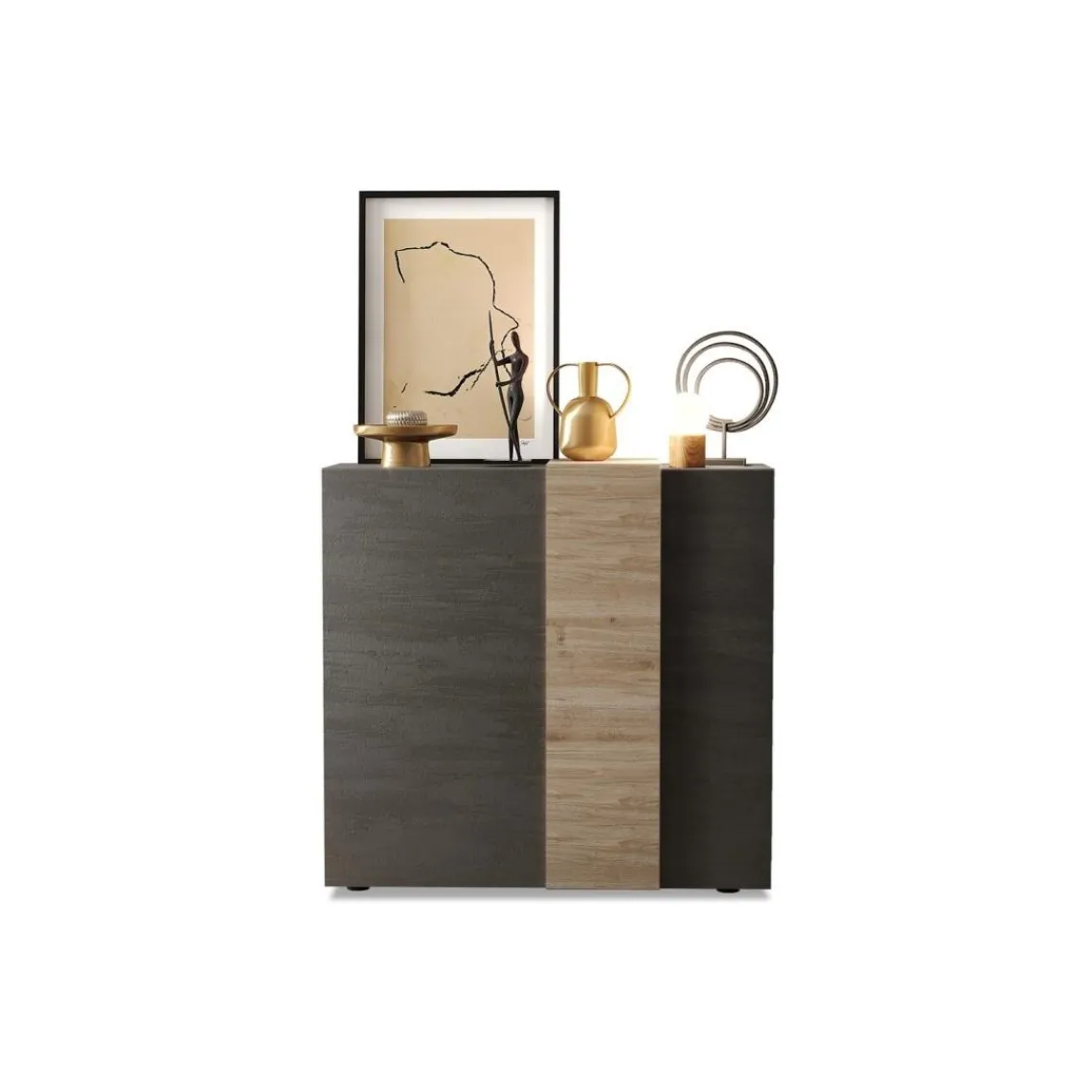 3S. x Home Highboard 2 portes en panneaux de particules Clearance