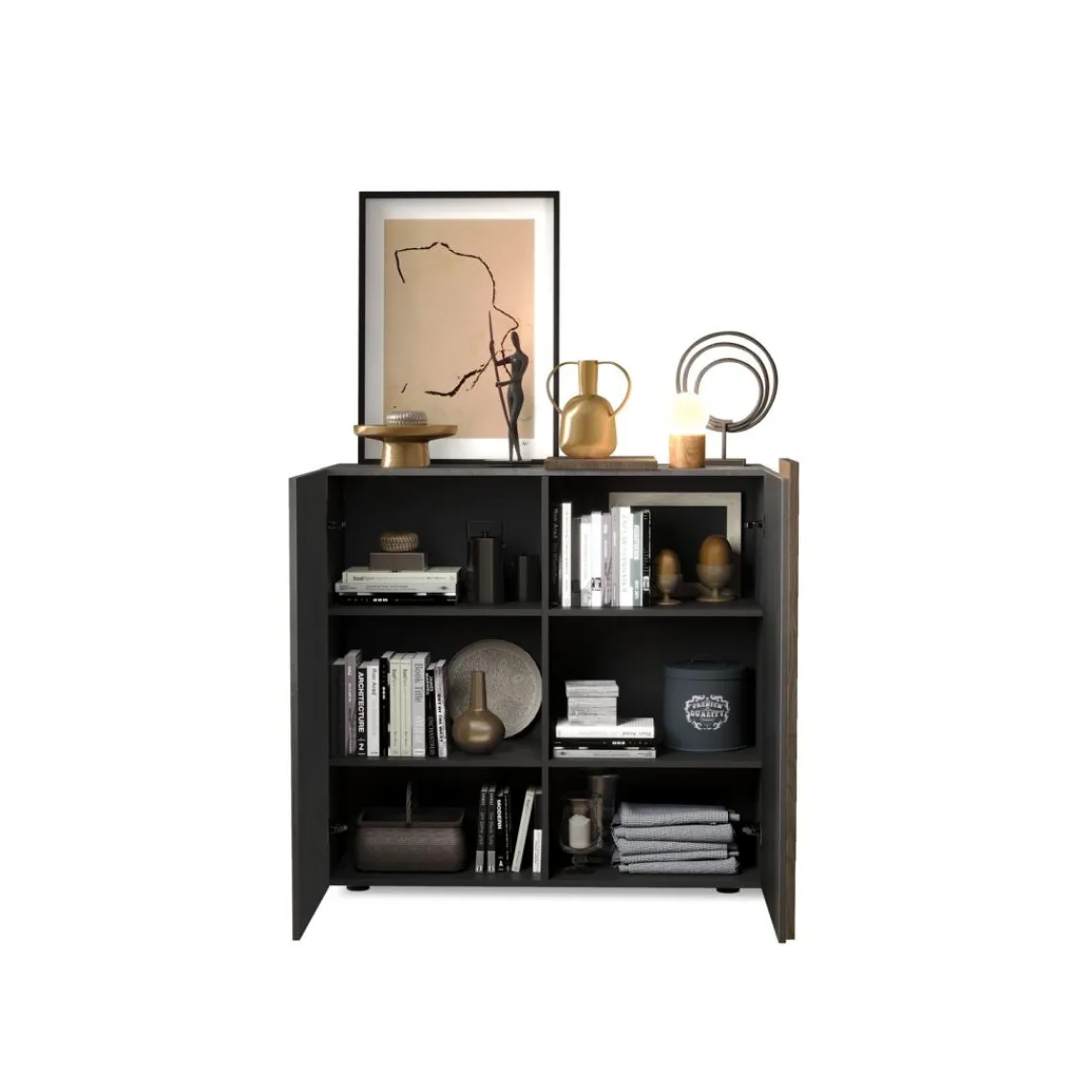 3S. x Home Highboard 2 portes titan mercure Online