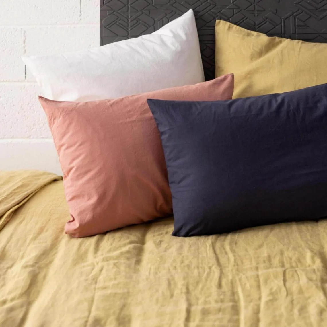 Maison Vivaraise Housse d'édredon Calita Gold 85 x 200 Hot