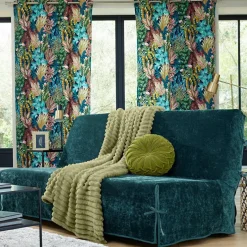 Becquet Housse de canapé clic-clac VELOURS cèdre Online