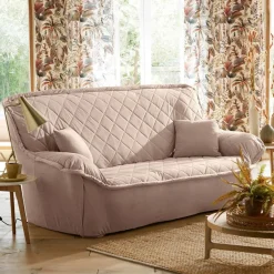 Becquet Housse de canapé en microfibre - sable Beige Sale