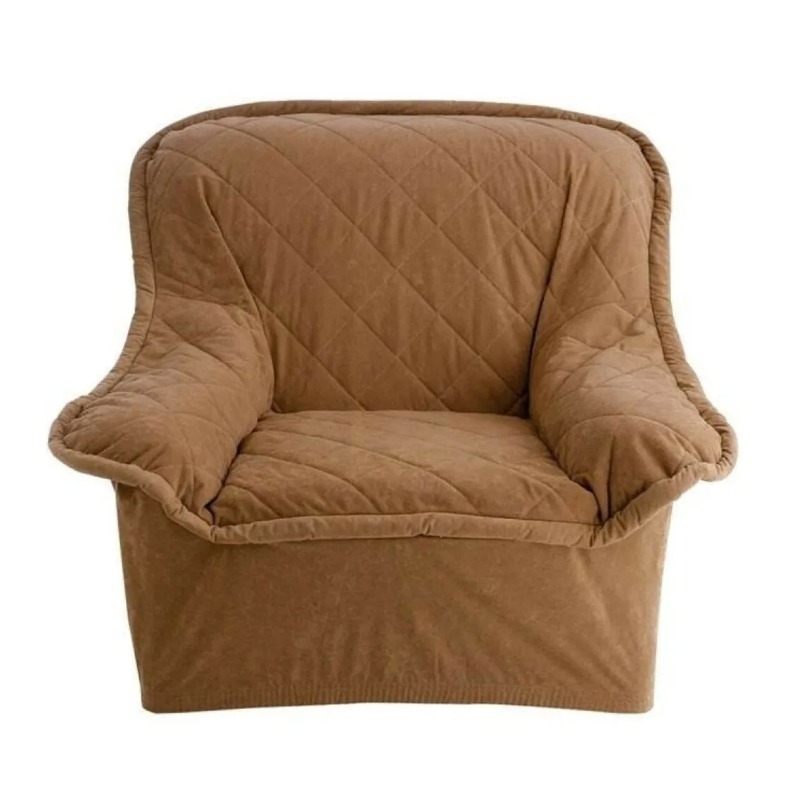 Becquet Housse de canapé en microfibre - noisette Marron Clearance