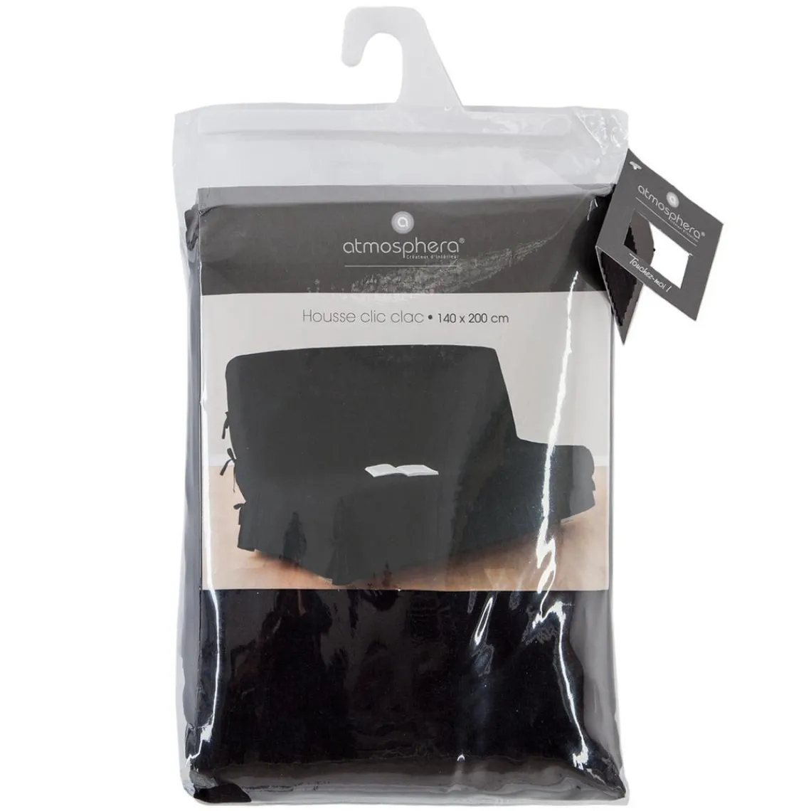 3S. x Home Housse de clic clac 140x200 - grise foncée Gris foncé