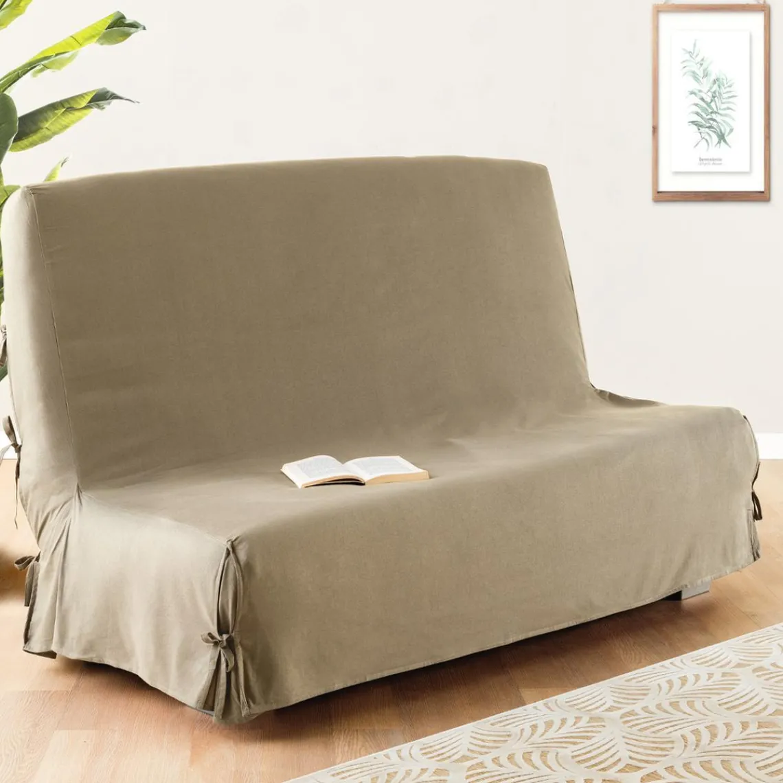 3S. x Home Housse de clic clac 140x200 - lin Outlet