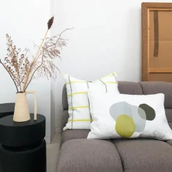 Maison Vivaraise Housse de coussin PIA Brume 60 x 40 Discount