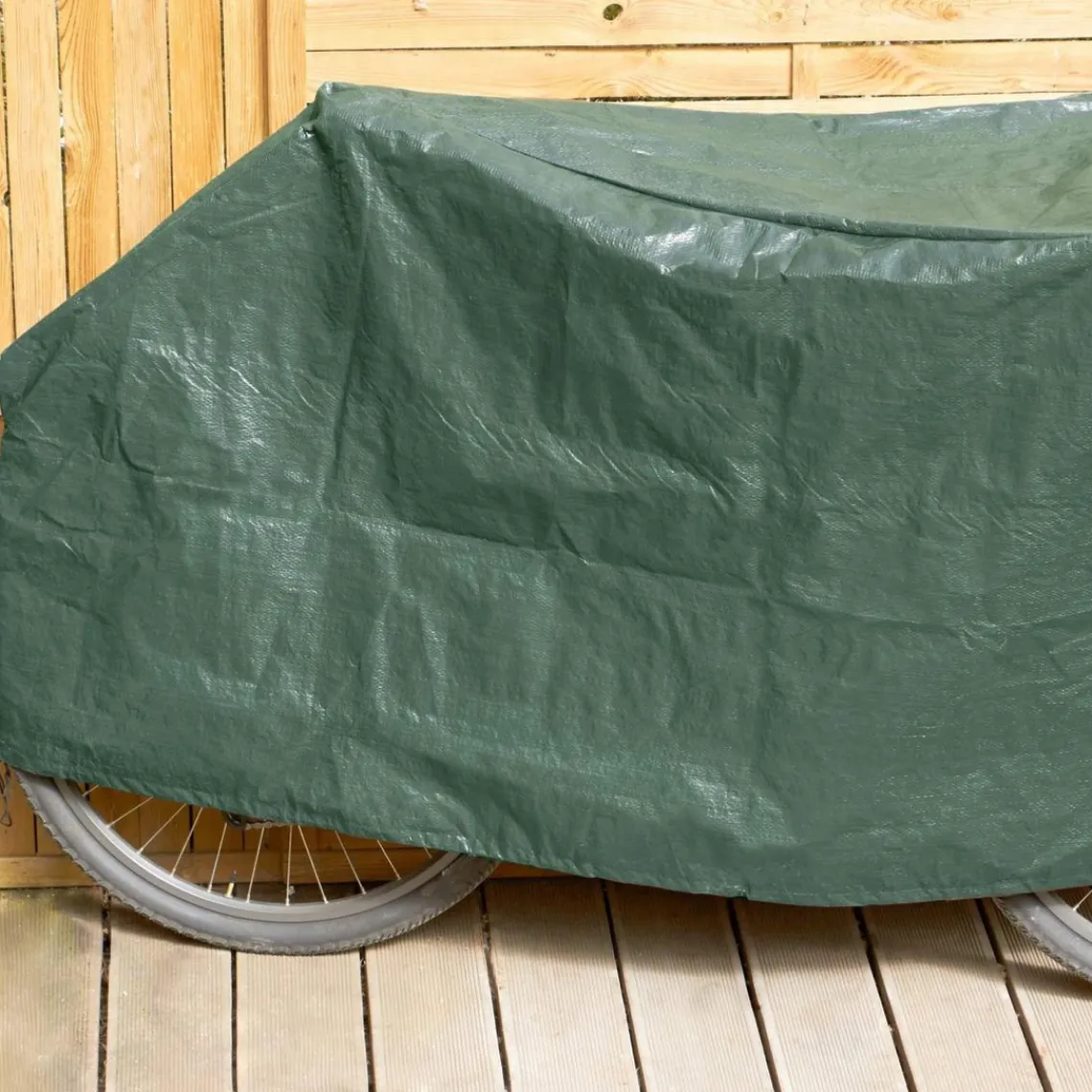 Becquet Housse de protection en plastique pour Vélo verte