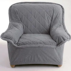 Becquet Housse fauteuil, canapé en microfibre- Gris Clearance