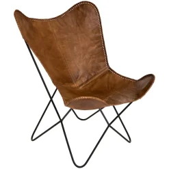 3S. x Home Housse Papillon Cuir Cognac Best