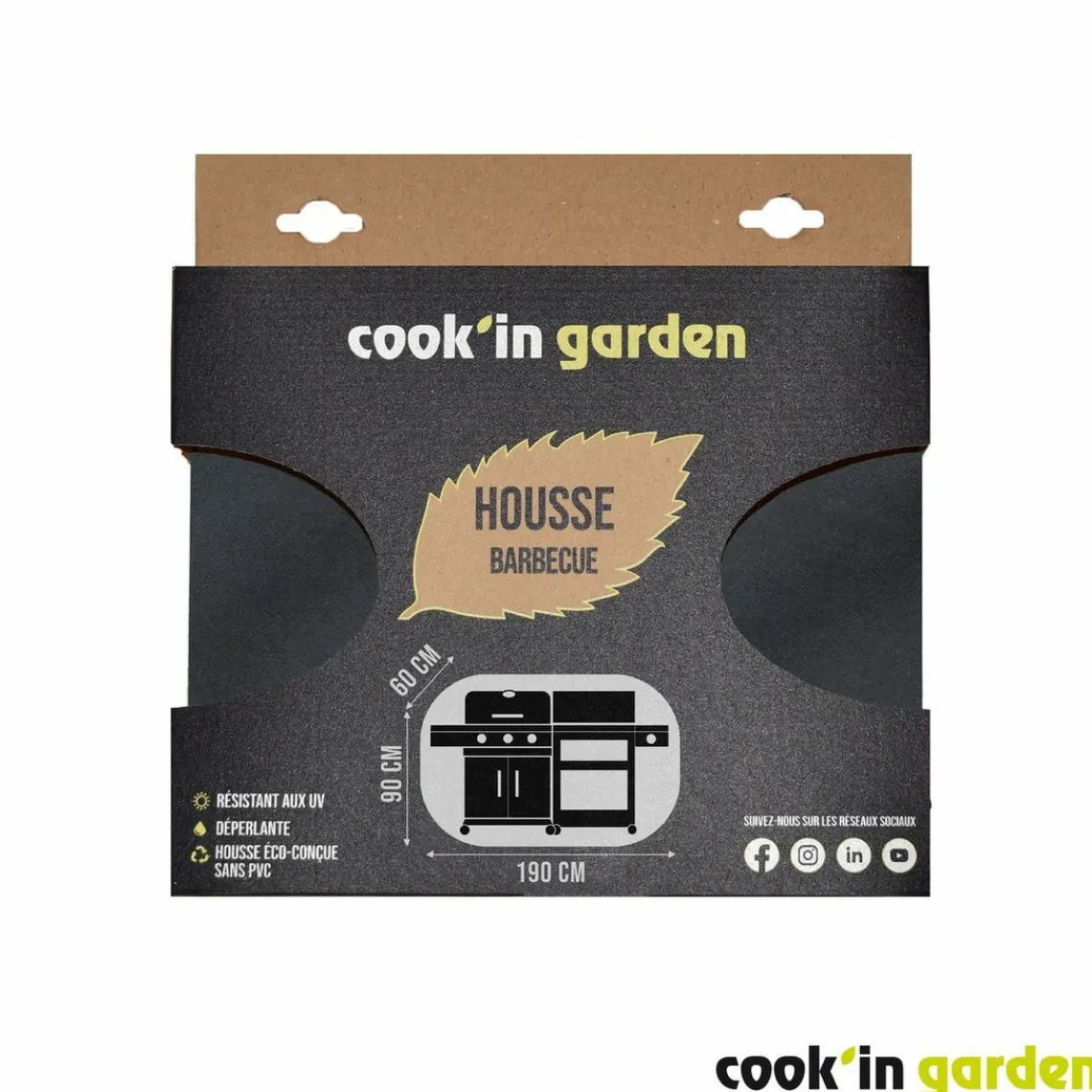 Garden Max Housse pour barbecue et plancha COV009 Outlet