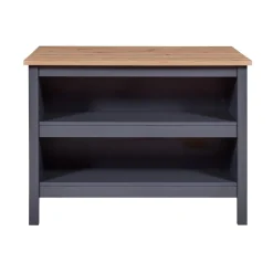 3S. x Home Ilot de cuisine NELLINA gris / Chêne Artisan Clearance