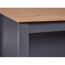 3S. x Home Ilot de cuisine NELLINA gris / Chêne Artisan Clearance