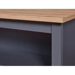 3S. x Home Ilot de cuisine NELLINA gris / Chêne Artisan Clearance