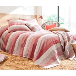 Becquet Jeté de canapé TREPORT - Terracotta Online