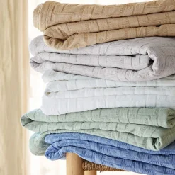 Becquet Jeté de lit coton tissu jacquard CL.LADRI JET Beige Outlet