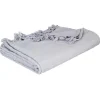 3S. x Home Jeté de lit en coton 160x220 - gris clair Discount