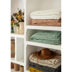 Maison Vivaraise Jeté de lit Tika Dragée Online