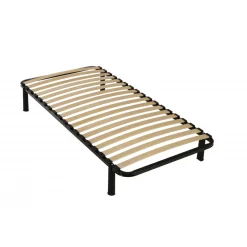 3S. x Home Kit Sommier à lattes structure en acier avec pieds inclus New