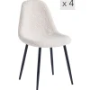 3S. x Home La chaise COPENHAGEN design scandinave blanc New