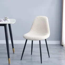3S. x Home La chaise COPENHAGEN design scandinave blanc New