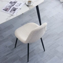 3S. x Home La chaise COPENHAGEN design scandinave blanc New