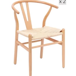 3S. x Home La chaise de table ROSARIO design moderne et sa structure en bois massif New