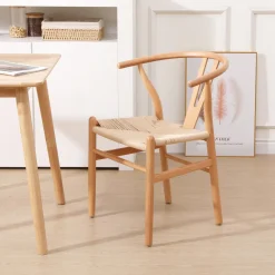 3S. x Home La chaise de table ROSARIO design moderne et sa structure en bois massif New