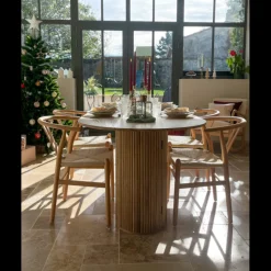 3S. x Home La chaise de table ROSARIO design moderne et sa structure en bois massif New