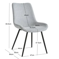 3S. x Home La chaise KOGE design scandinave marron Outlet