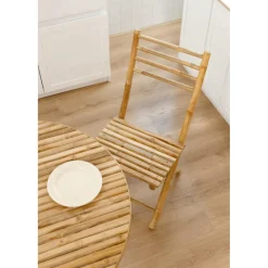 3S. x Home La chaise PALEMPANG design moderne et sa structure en bois massif marron Online