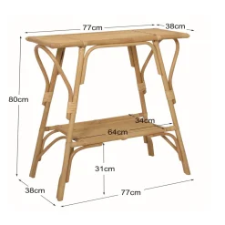 3S. x Home La console NUHA design scandinave et sa structure en rotin durable Clearance