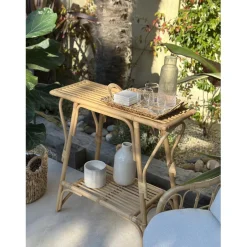 3S. x Home La console NUHA design scandinave et sa structure en rotin durable Clearance