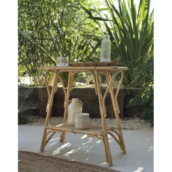 3S. x Home La console NUHA design scandinave et sa structure en rotin durable Clearance