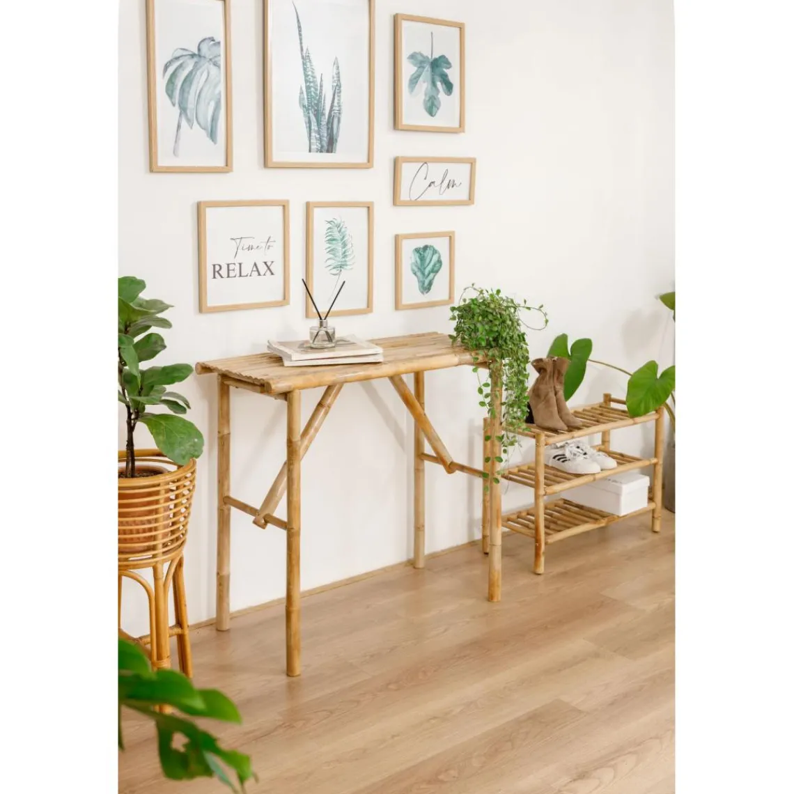 3S. x Home La console PATTANI design scandinave et sa structure en bois massif Clearance