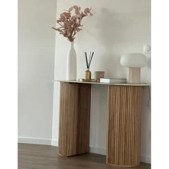 3S. x Home La console PIREUS design scandinave et sa structure en bois massif Hot