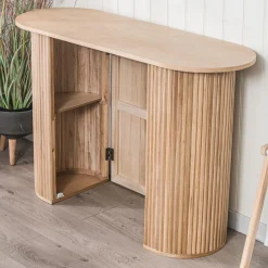 3S. x Home La console PIREUS son design scandinave et sa structure en bois massif Clearance