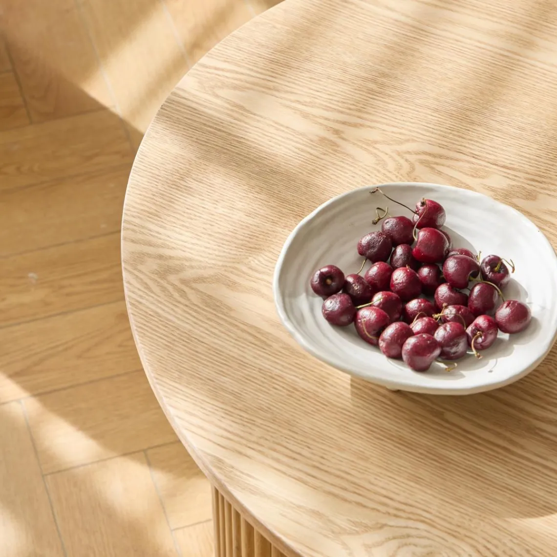 3S. x Home La set ARVIKA combinant une table basse et 2 poufs style scandinave New