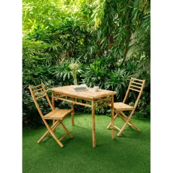 3S. x Home La table à manger BARU son design rustique et épuré pour 4 personnes Outlet