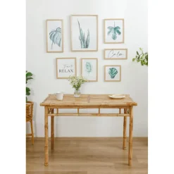 3S. x Home La table à manger BARU son design rustique et épuré pour 4 personnes Outlet