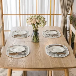 3S. x Home La table à manger CORTE design intempore style scandinave élégant 6 à 8 personnes rallonges extensibles