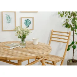3S. x Home La table à manger IPOH avec son design rustique et épuré facile à monter pour 4 personnes Discount