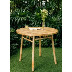 3S. x Home La table à manger IPOH avec son design rustique et épuré facile à monter pour 4 personnes Discount