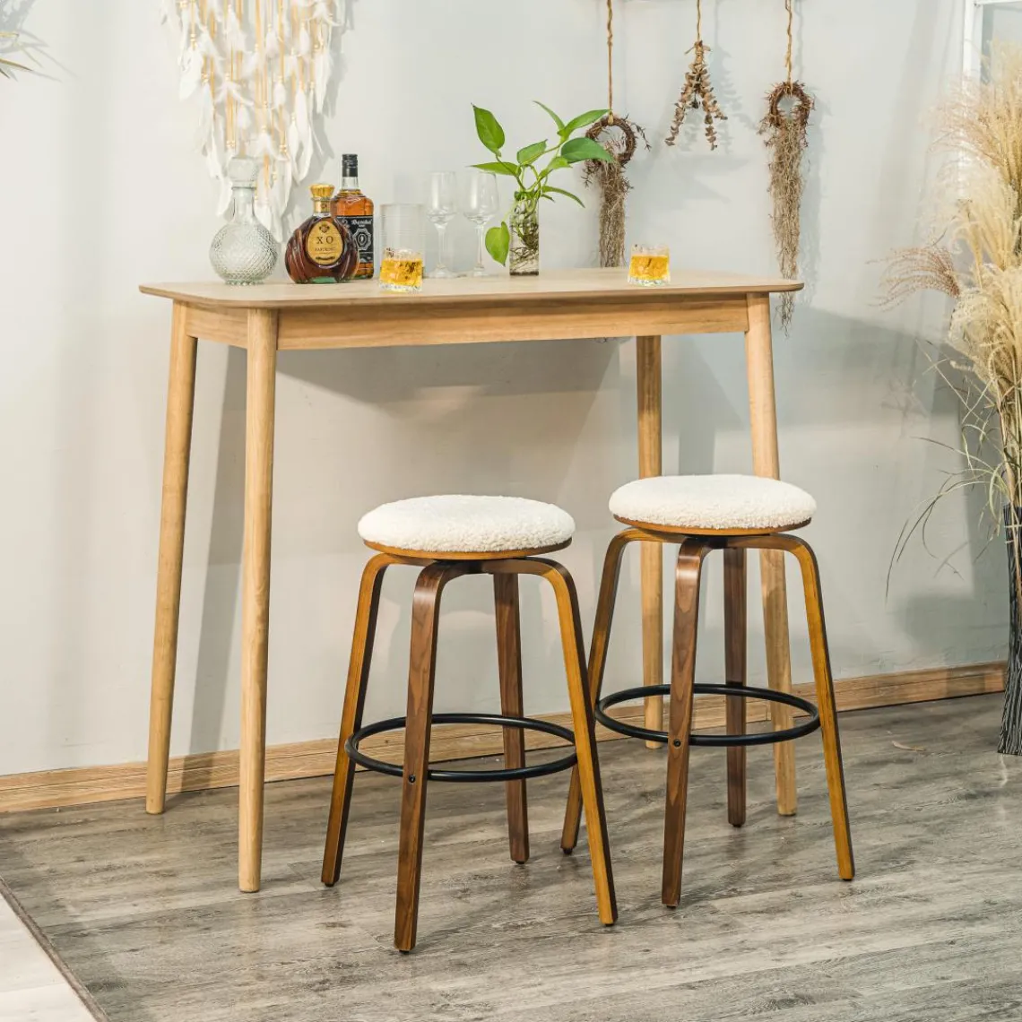 3S. x Home La table de bar TRADITION design rustique et épuré 4 personnes Hot