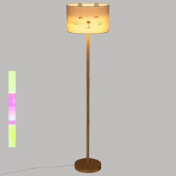 3S. x Home Lampadaire enfant chat en bois de pin Hot