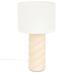 3S. x Home Lampe à poser Noly Céramique Beige New